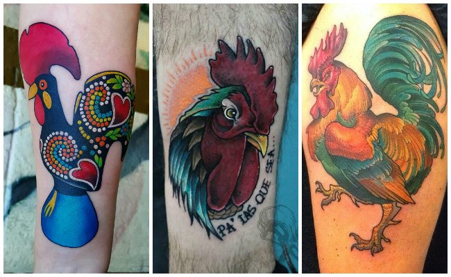 Tatuajes de gallos tribales
