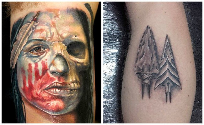 Tatuajes de indios mapuches