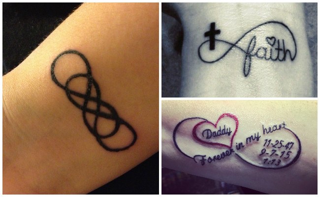 Tatuajes de infinito con corazón