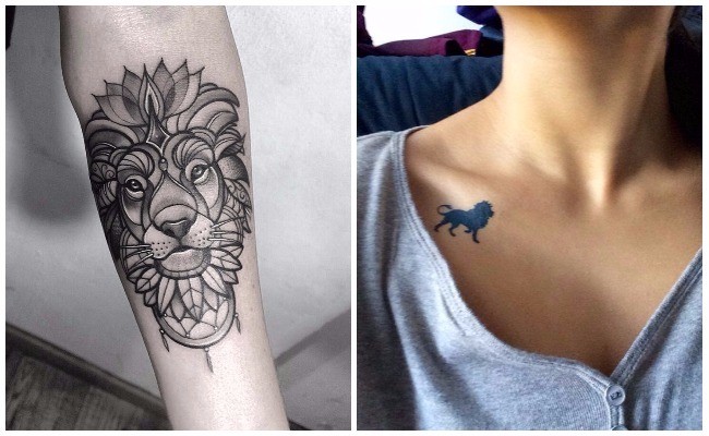 Tatuajes de leones en 3d