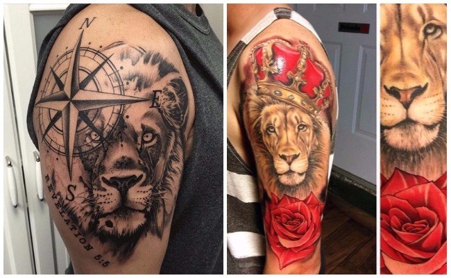 Tatuajes de leones con rastas