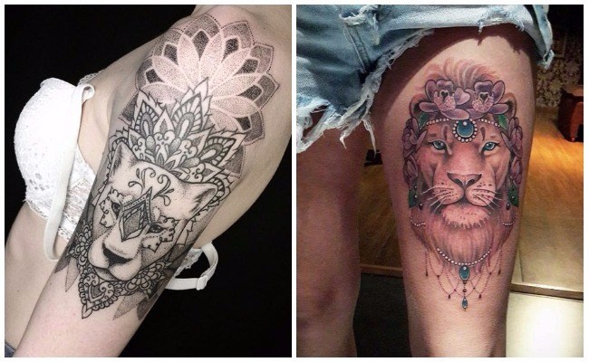Tatuajes de leones para el brazo
