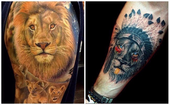 Tatuajes de leones rastafari