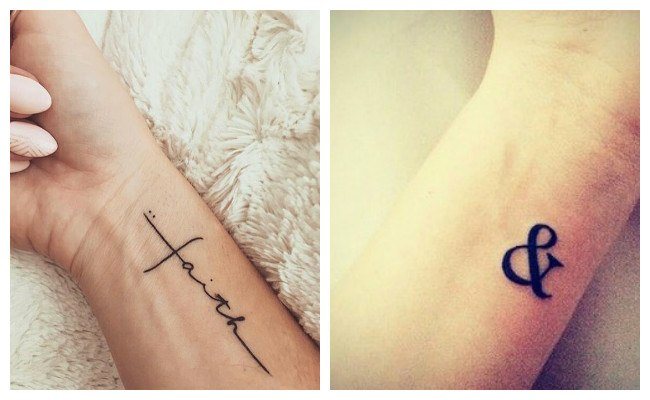 Tatuajes de letras delicados