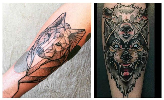Tatuajes de lobos para el brazo