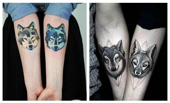Tatuajes de lobos para parejas