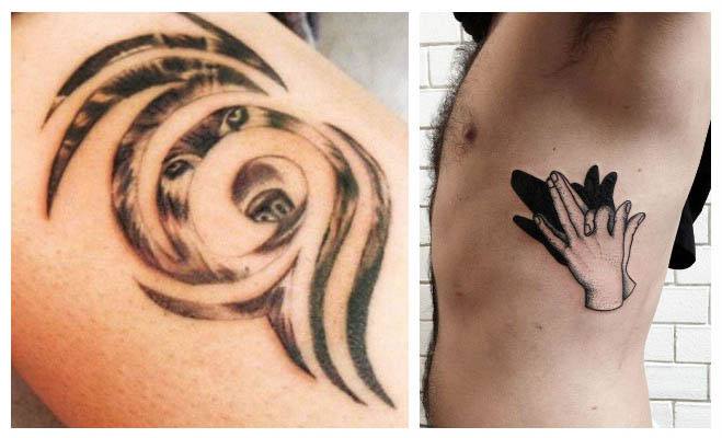 Tatuajes de lobos tribales