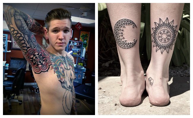 Tatuajes de mandalas para hombre