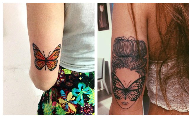 Tatuajes de mariposas con ojos