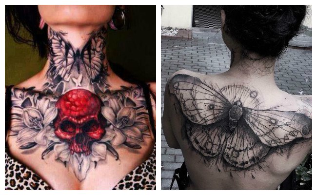 Tatuajes de mariposas grandes