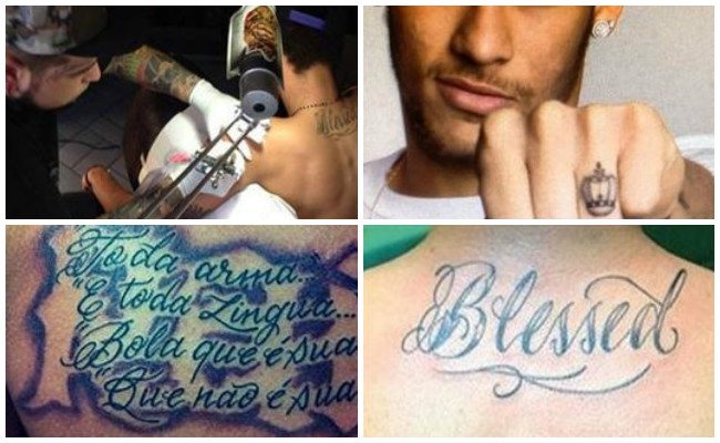 Tatuajes de neymar en la nuca