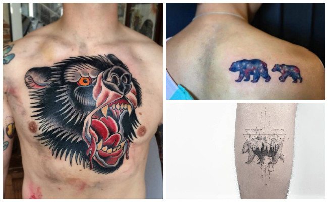 Tatuajes de osos en 3d