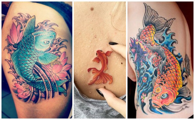 Tatuajes de peces en el brazo