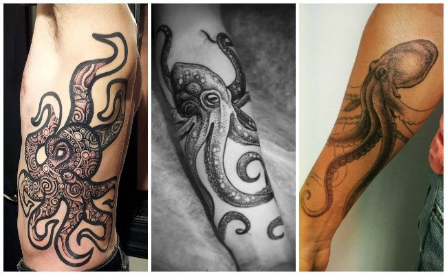 Tatuajes de pulpos y calamares