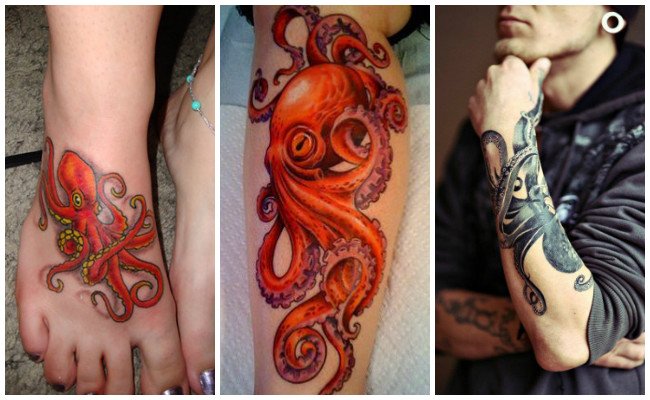 Tatuajes de pulpos para mujeres