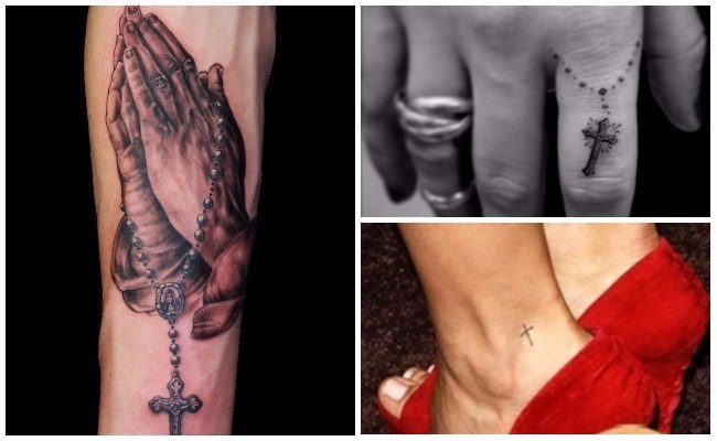 Tatuajes de rosarios en 3d