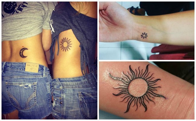Tatuajes de sol y luna para hombre