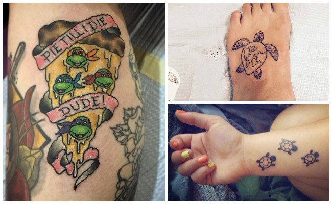 Tatuajes de tortugas de agua