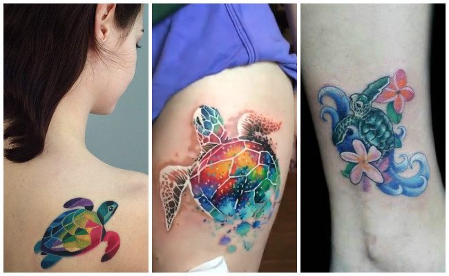 Tatuajes de tortugas para mujeres
