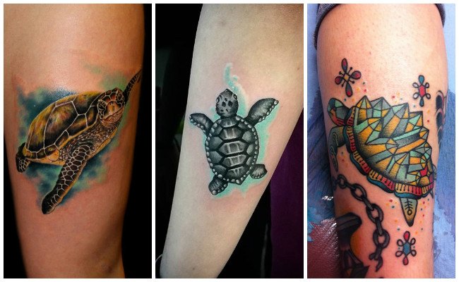 Tatuajes de tortugas polinesios