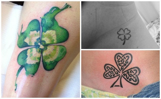 Tatuajes de trébol de cuatro hojas