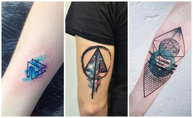 Tatuajes de triángulos para hombres