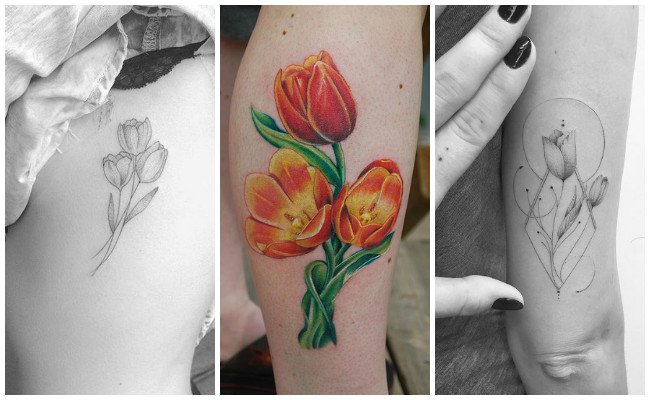 Tatuajes de tulipanes con imágenes