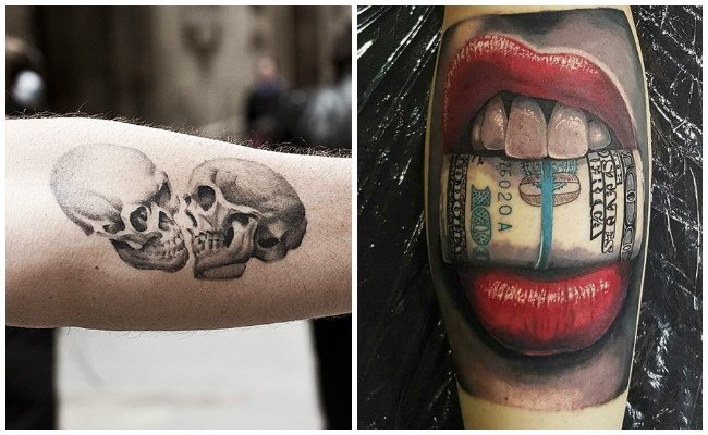 Tatuajes de un beso
