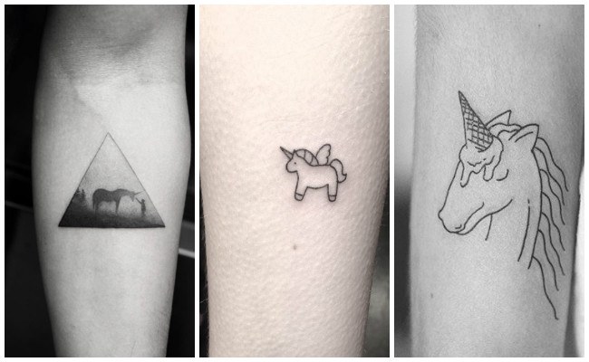 Tatuajes de unicornios pequeños