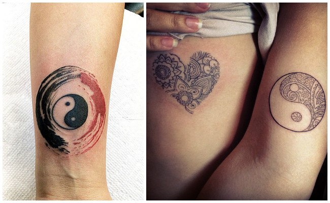Tatuajes de yin yang para hombre