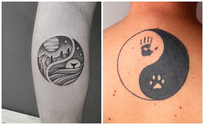 Tatuajes de ying y yang
