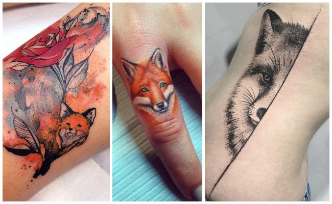 Tatuajes de zorros en el dedo