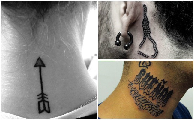 Tatuajes en el cuello con nombres