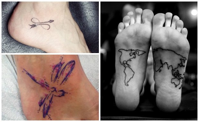 Tatuajes en el pie con rosarios