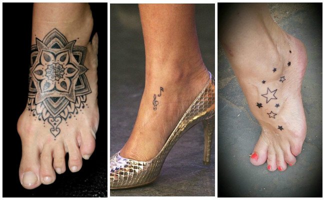 Tatuajes en el pie y tobillo