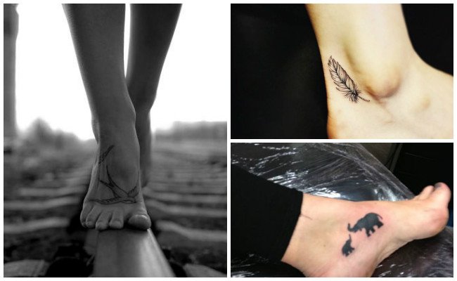 Tatuajes en el tobillo con alas