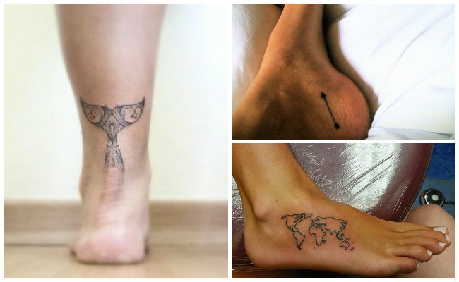 Tatuajes en el tobillo con enredaderas