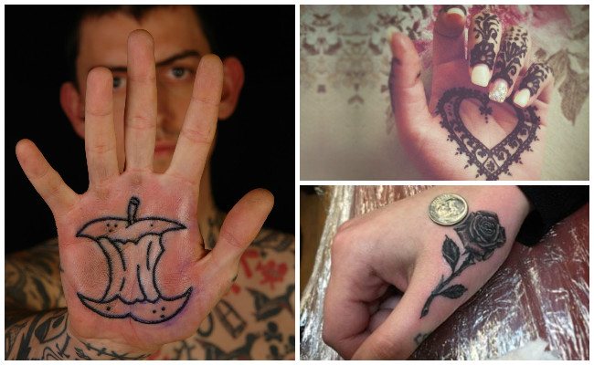 Tatuajes en la mano con coronas