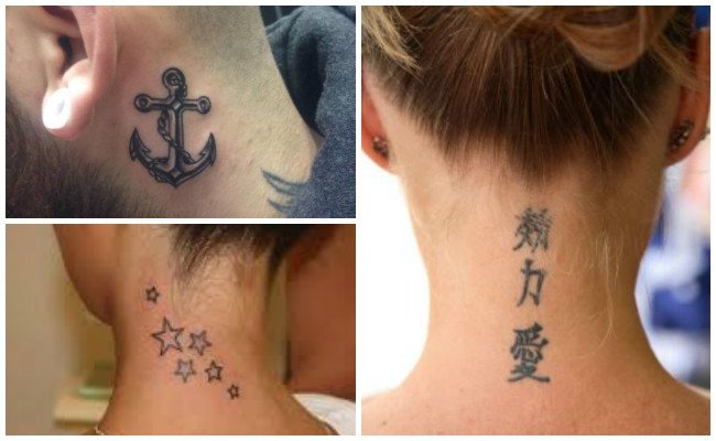 Tatuajes en la nuca con nombres