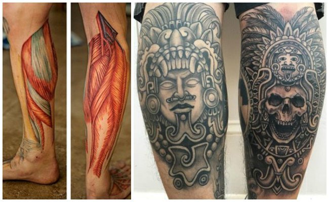 Tatuajes en la pierna con rosas