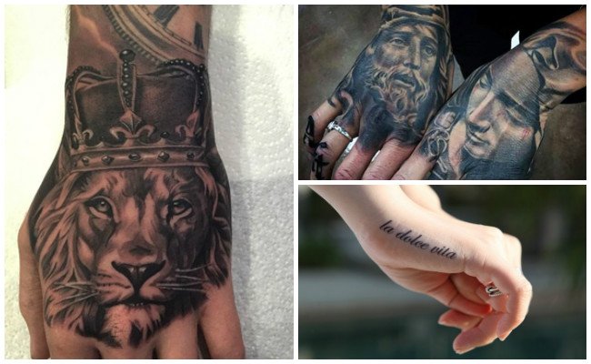 Tatuajes en la mano e imágenes