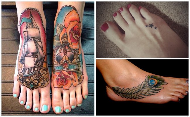 Tatuajes en todo el pie