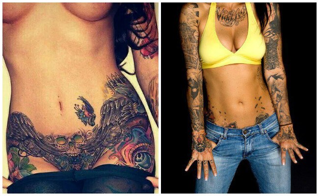 Tatuajes en zonas íntimas femeninas