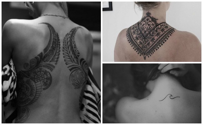 Tatuajes en la espalda en mujer