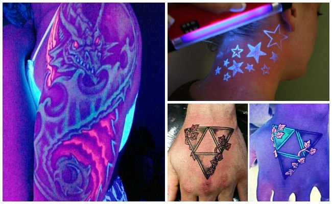 Tatuajes fluorescentes de color