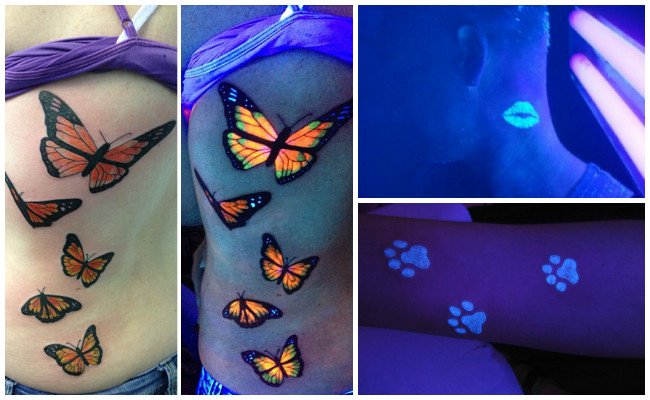 Tatuajes fluorescentes ultravioleta