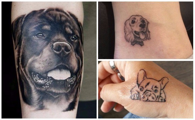 Tatuajes de huellas de perros