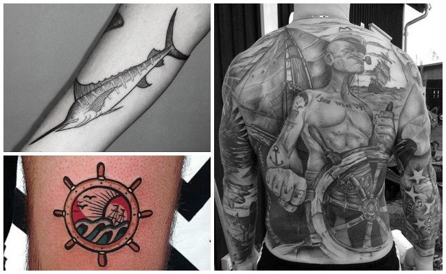 Tatuajes marinos para hombres