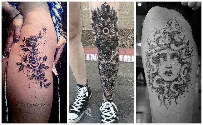 Tatuajes en la pierna de mujeres