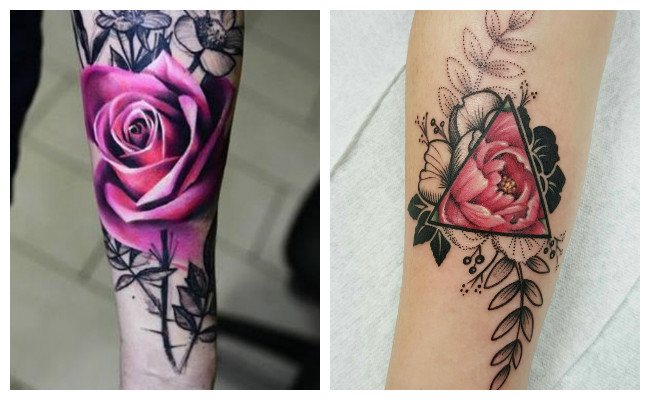 Tatuajes de rosas para chicas